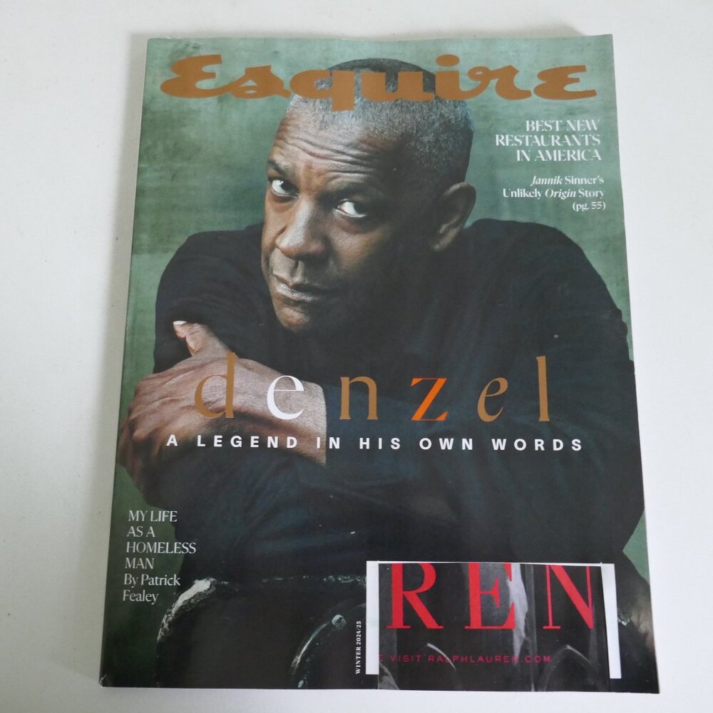 Esquire magazine Winter 2024/2025 featuring Denzel Washington